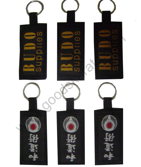 BLACK KEYRINGS WITH CUSTOM LABELS